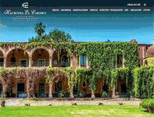 Tablet Screenshot of haciendadelcarmen.com.mx
